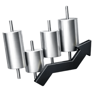 3D icon of a candlestick trading chart on the North Sharewarden about page